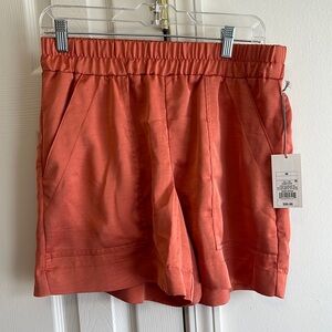 High rise wide leg shorts